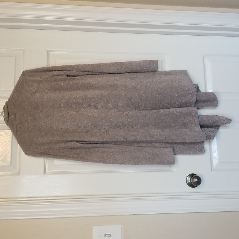 Barefoot Dreams Bamboo Chic Island Wrap Gray Long Sleeve Cardigan Size S/M - Picture 4 of 9